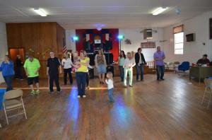 some dancing at a surprise bday party