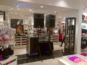 Set up in Victoria Secret