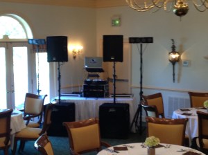 Set up at GreenCroft Country Club