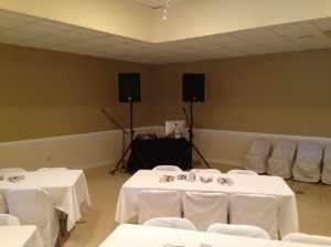 Small set up for a wedding 